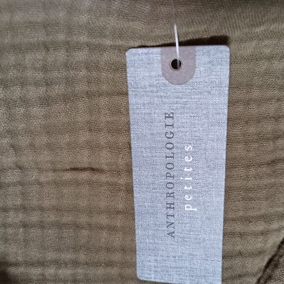 Anthropologie Dress Mini Womens S Moss Green Flounced Ruffle Coastal Boho Tunic - Picture 5 of 8